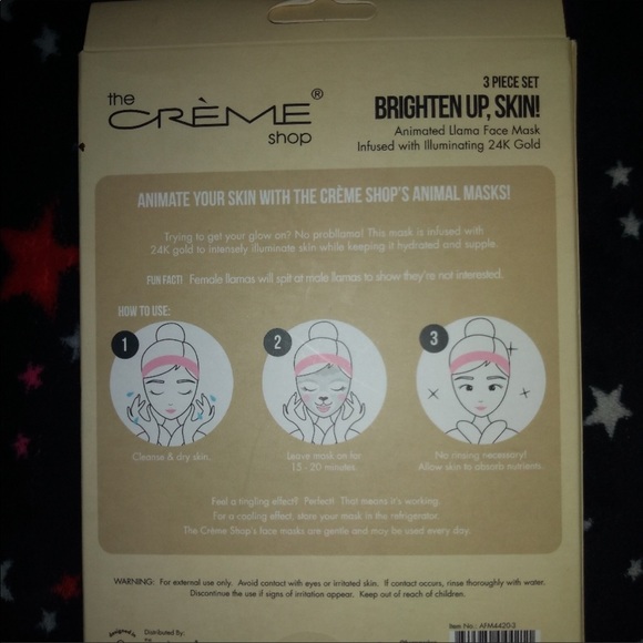 The Crème Shop Brighten Up, Skin Face Mask NWT - Picture 3 of 4